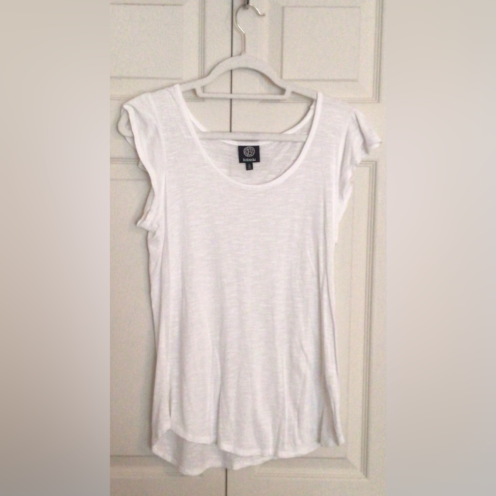 Bobeau Basic White Tunic